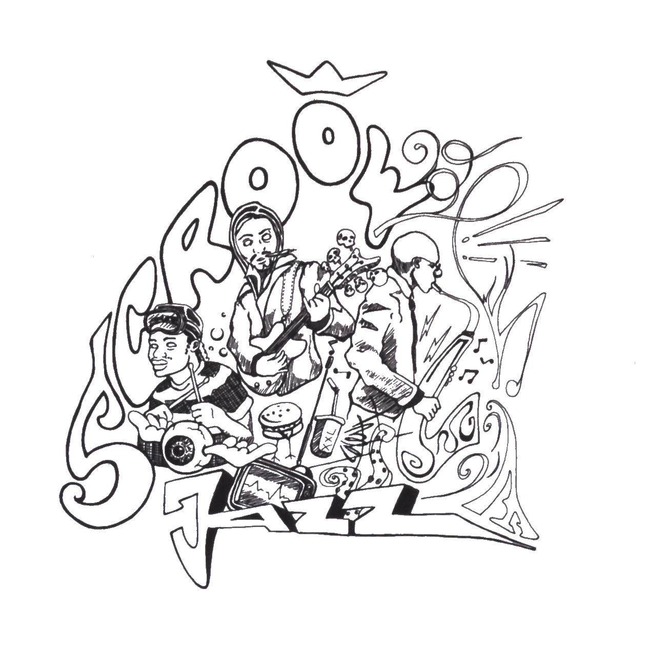 Illustration eine Frau in Bademode